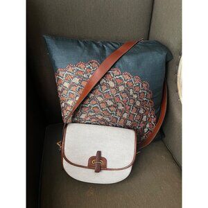 Hermes Balle de Golf Beige & Brown Crossbody Saddle Bag